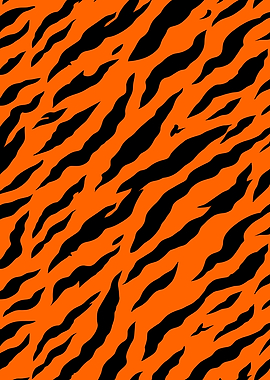 Tiger Stripe Pattern - Orange and Black