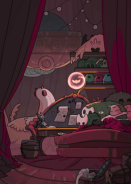 Hollow Knight's Room Illustration