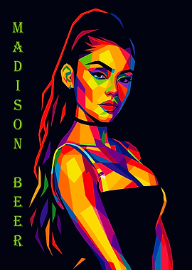 Madison Beer Colorful Portrait