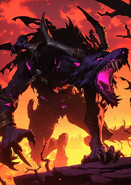 Fearsome Werewolf Monster Illustration