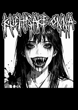 Kuchisake-onna Black and White Horror