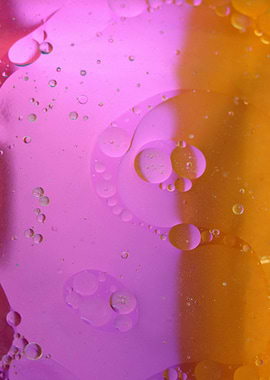 Abstract Oil and Water Bubbles