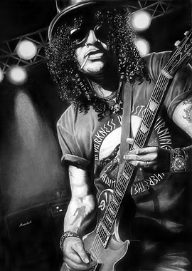 Slash Portrait - Graphite Drawing