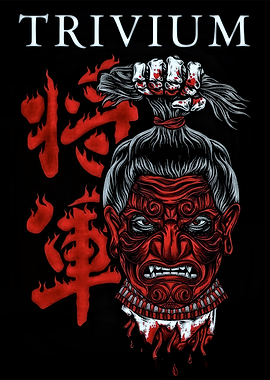 Trivium Band Art with Samurai Theme