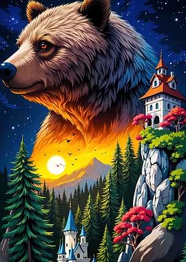 Bear Castle Fantasy Landscape