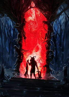Demonic Ritual in a Dark Forest