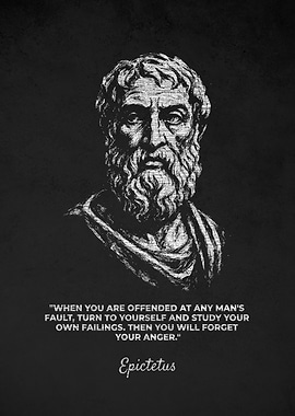 Epictetus Offended Quotes Poster
