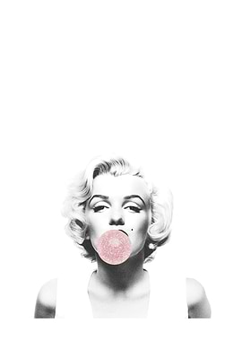 Marilyn Monroe Bubble Gum Portrait