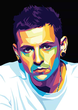 Chester Bennington Pop Art Portrait