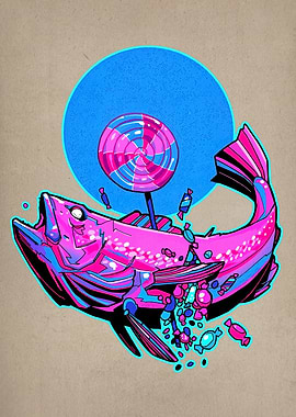 Candy Fish Digital Art