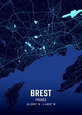Brest Midnight City Map