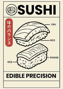 Sushi Edible Precision Art
