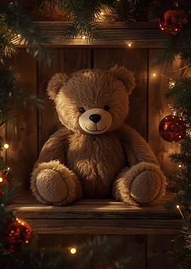 Teddy Bear Christmas Decoration