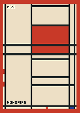 Mondrian-inspired Abstract Composition, 1922