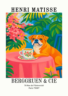 Henri Matisse Dog and Tea Poster