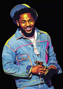 kendrick lamaar Digital Art Portrait