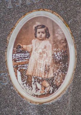 Vintage Portrait of a Young Girl