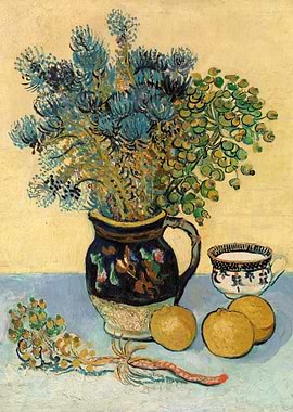Still Life with Flowers and Lemons by Vincent van Gogh