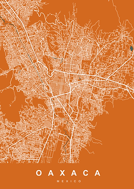 Oaxaca, Mexico City Map
