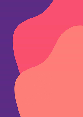 Abstract Wavy Color Blocks