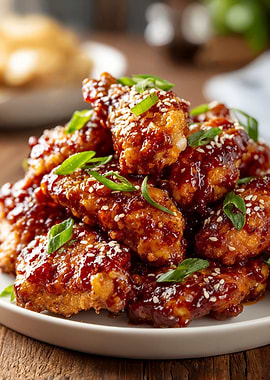Delicious Glazed Chicken Wings with Sesame
