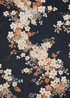 Dark Floral Pattern Flower