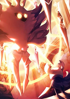 Hollow Knight Radiance Battle Scene