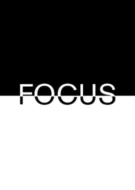 Focus: Black and White Minimalist Design