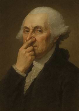 George Washington Toilet Humor Portrait