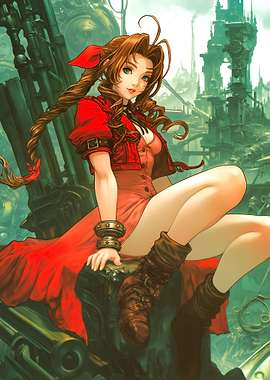 Aerith Gainsborough in Steampunk Style