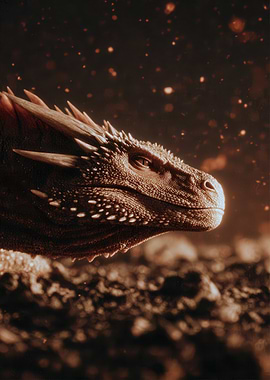 Detailed Dragon Head Portrait