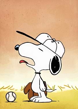 Snoopy Baseball Cartoon
