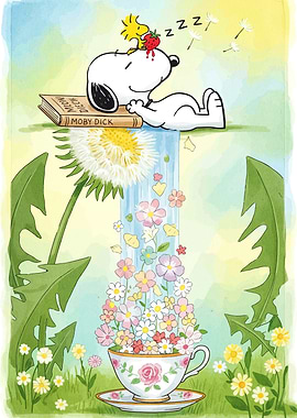 Snoopy's Floral Dream