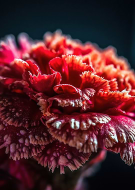 Close-up of a Red Carnation Flower