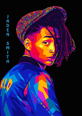 Jaden Smith Pop Art Portrait