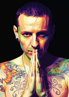 Chester Bennington Pop Art Portrait