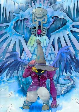 Watercolor Vivi Ornitier with Ice Dragon