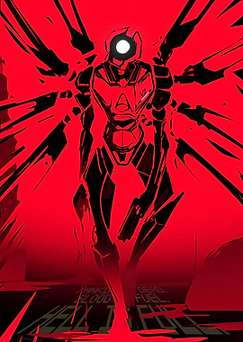 Red Robot Ultrakill Poster