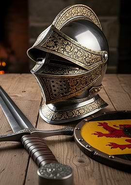 Knight's Armor, Sword, and Shield