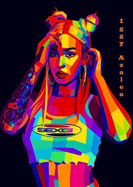 Iggy Azalea Pop Art Portrait