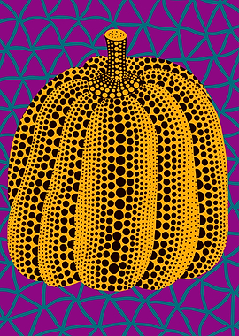 Polka Dot Pumpkin Art