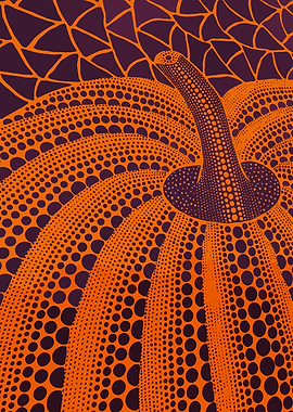 Orange Pumpkin with Dots