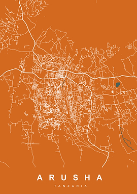 Arusha, Tanzania City Map
