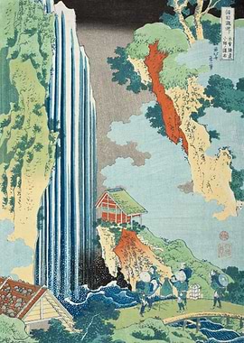 Katsushika Hokusai – Omohan Ai-Zuri (c. 1830s) | Elegant Japanese Botanical Masterpiece