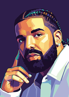 Drake Portrait Pop Art