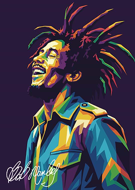 Bob Marley Wpap Art