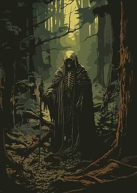 Grim Reaper in Forest