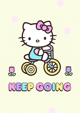 Hello Kitty on Bicycle - Keep Going