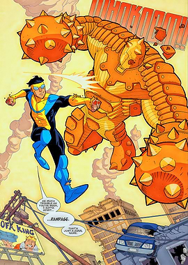 Invincible vs. Rampage Comic Book Action