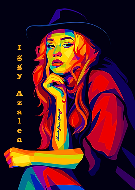Iggy Azalea Pop Art Portrait